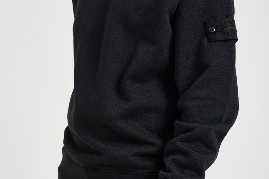 Felpa uomo girocollo nera 6100028 S0F42V0029 STONE ISLAND 
