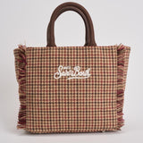 Borsa donna Vanity Mini Wool Pied de Poule marrone VANITYMNWL PDP45 MC2 SAINT BARTH 