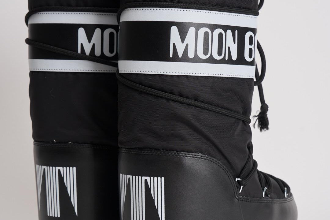 Stivale donna da neve alto in nylon nero 1400440 N001BLACK MOON BOOT 