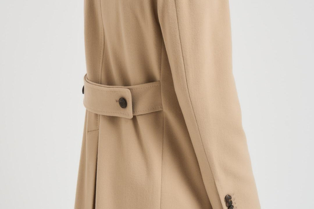 Cappotto uomo doppiopetto beige ARDEN 350001EA810 TAGLIATORE 