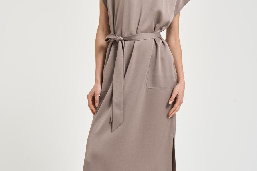 Abito donna chemisier tortora 31325 0340TAUPE FILIPPA K 