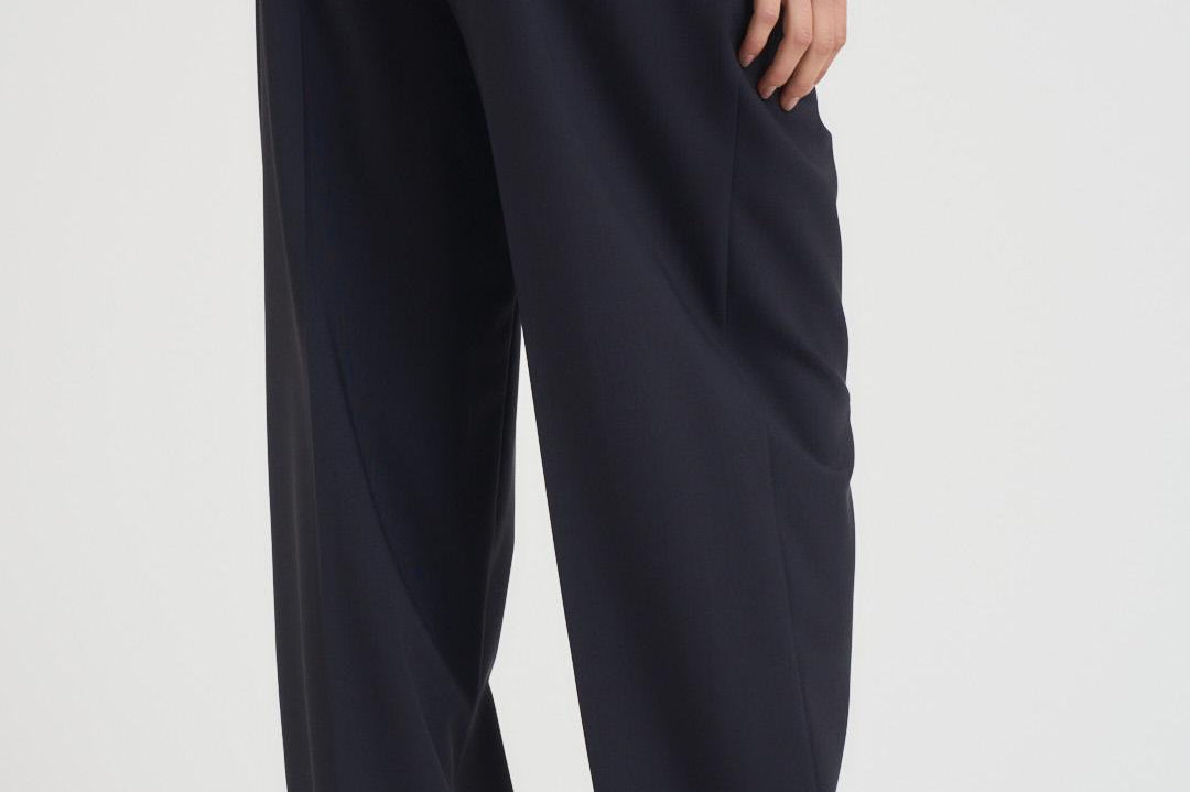 Pantaloni donna gamba dritta blu notte N87 N08 LIVIANA CONTI 