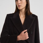 Cappotto donna doppiopetto marrone scuro JOLECC E30004MORO TAGLIATORE 
