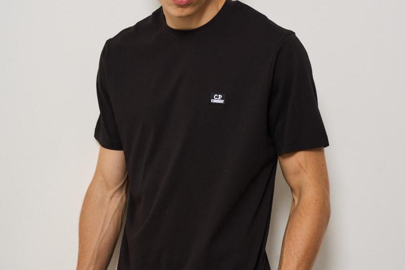 T-shirt uomo girocollo nero TS031A 999 CP COMPANY 