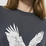 T-shirt donna grigia vintage 10075 WBL1 ANINE BING 
