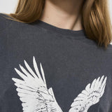 T-shirt donna grigia vintage 10075 WBL1 ANINE BING 