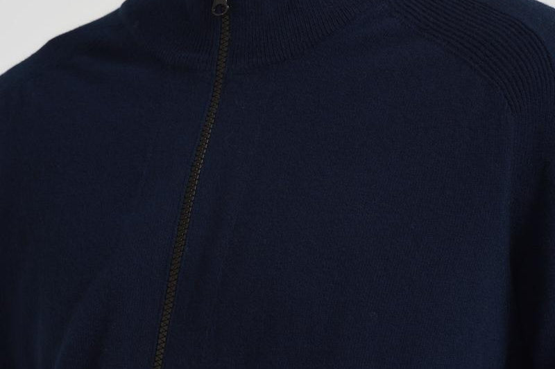Cardigan uomo con zip blu 5100044 S00B4V0020 STONE ISLAND 
