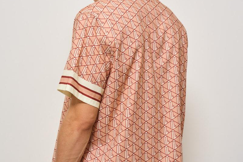Camicia uomo monogram rosa CH9094 F9I LACOSTE 