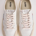 Sneakers uomo Medalist low in suede beige e caramello AULM LS02 AUTRY 