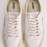 Sneakers uomo Medalist low in suede beige e caramello AULM LS02 AUTRY 