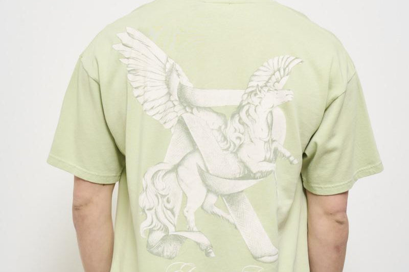 T-shirt uomo girocollo verde MLM41066 37 REPRESENT 