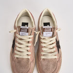 Sneakers donna Ball Star in suede rosa cipria GWF00117 F00869425819 GOLDEN GOOSE 
