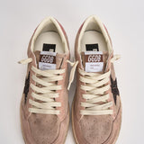 Sneakers donna Ball Star in suede rosa cipria GWF00117 F00869425819 GOLDEN GOOSE 