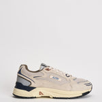 Sneakers uomo Hyperway Low in suede sabbia e blu HYLM CI05 AUTRY 