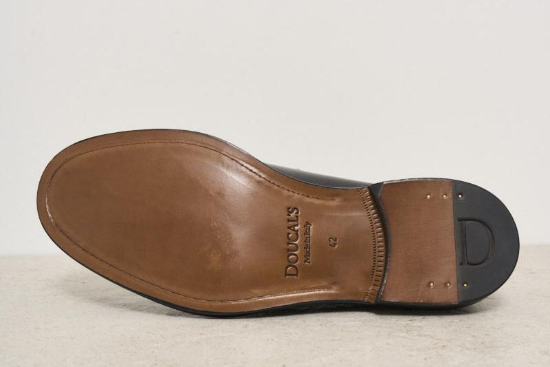 Mocassino uomo in pelle nero 2405 HORSENERO DOUCAL'S 