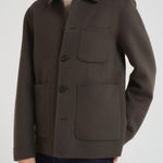 Cappotto uomo corto verde militare CARY DARK GREEN ACCADEMIE TESSILI 