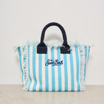 Borsa donna Colette a righe celeste COLETTE 03755H MC2 SAINT BARTH 