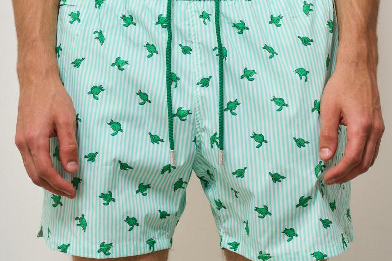 Costume uomo tartaruga verde TURTLESTRIPES S557 MC2 SAINT BARTH 
