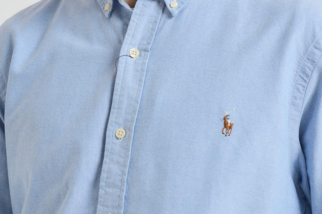 Camicia uomo Oxford celeste 710549084 007 RALPH LAUREN 