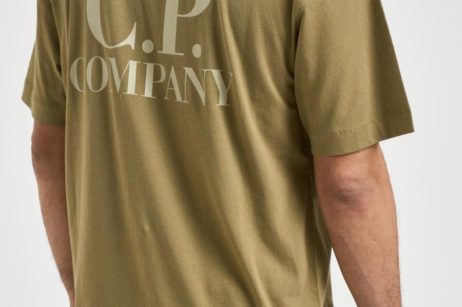 T-shirt uomo girocollo verde oliva TS086A 644 C.P. COMPANY 