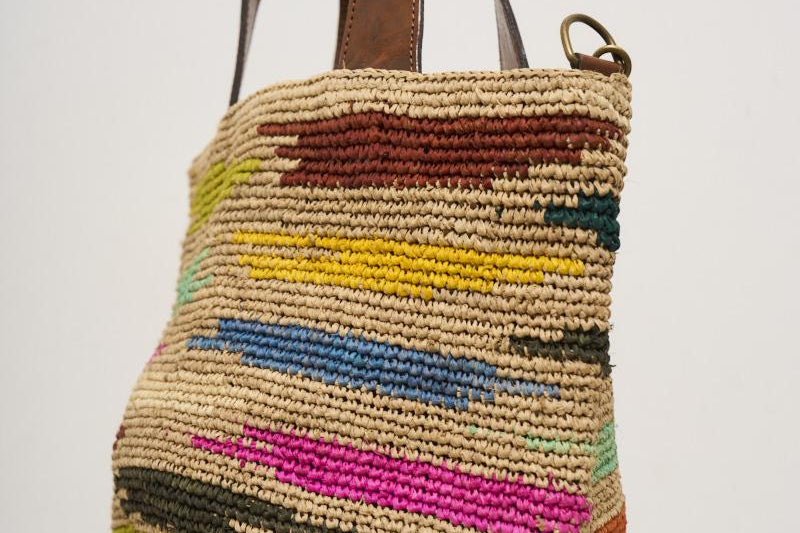 Borsa donna Mirozy in rafia colorata MIROZY 2MANJA IBELIV 