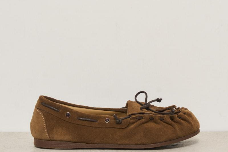 Mocassino donna in suede marrone D070277 MARRONE P.a.r.o.s.h. 