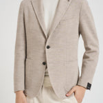Giacca uomo monopetto in lana beige 1SMJ22K 0209A1143 TAGLIATORE 