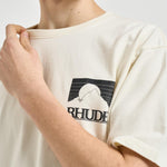 T-shirt uomo girocollo bianca TT07012 3166WHITE RHUDE 
