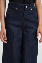Jeans palazzo in denim donna LPE10V86 BLU NINE IN THE MORNING 