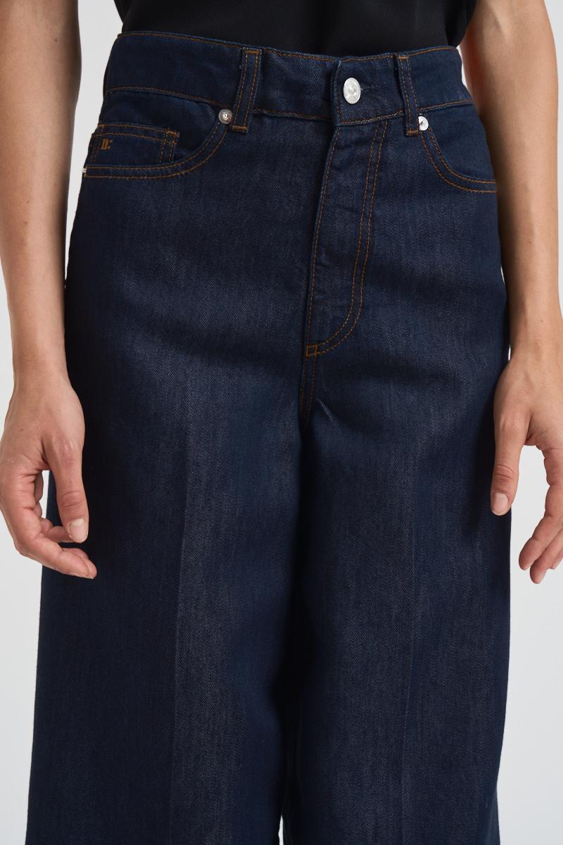 Jeans palazzo in denim donna LPE10V86 BLU NINE IN THE MORNING 