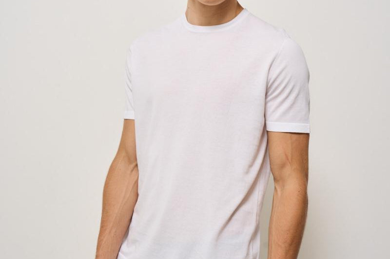 T-shirt uomo girocollo bianca K102821 01 KANGRA 