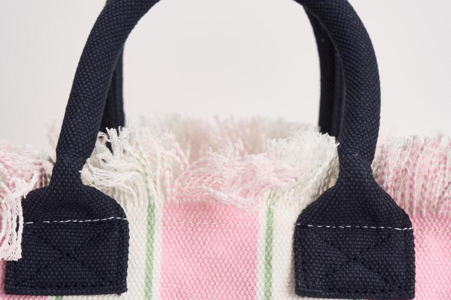 Borsa donna colette a righe rosa e bianca COLETTE 02598L MC2 SAINT BARTH 