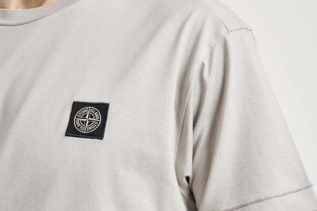 T-shirt uomo girocollo grigio chiaro 2100027 S0013V0061 STONE ISLAND 