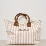 Borsa donna Vanity a righe beige VANITY 03753H MC2 SAINT BARTH 