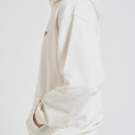 Felpa uomo con cappuccio bianca OCM4113 FLATWHITE REPRESENT 