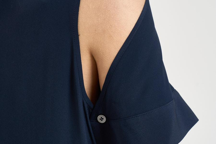 Blusa donna Jamila blu F6ST07 N08 LIVIANA CONTI 
