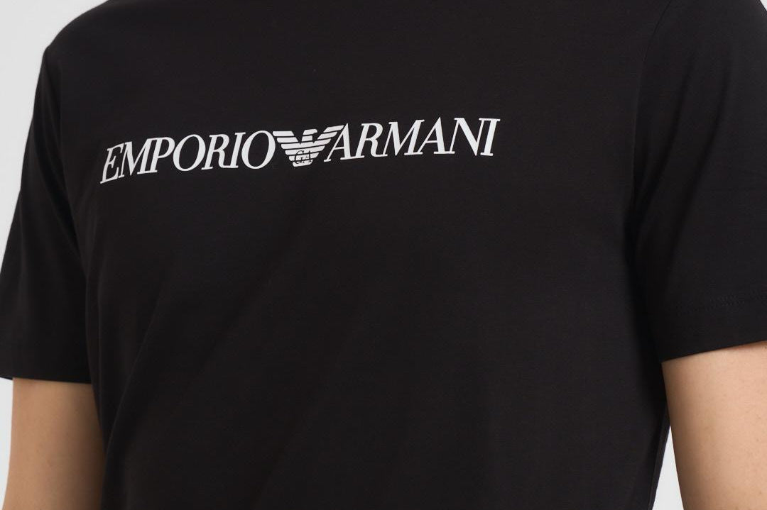 T-shirt uomo girocollo nera 8N1TN5 0021 EMPORIO ARMANI 