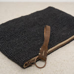Pochette donna Ampy in rafia nera AMPY BLACK IBELIV 