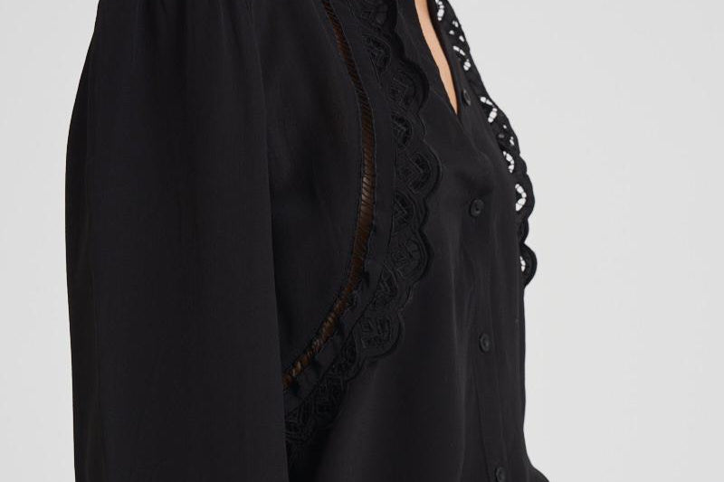Blusa donna Filippa ricamo nera HT0661FA C3J11I01BK ISABEL MARANT 