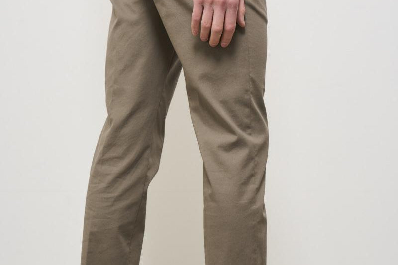 Pantalone uomo con pinces tortora XRETRO OL0629480 BERWICH 
