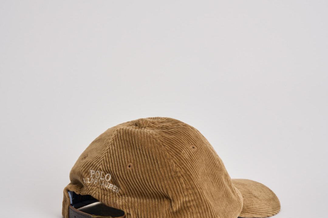 Cappellino uomo a costine beige 710847175 007 RALPH LAUREN 