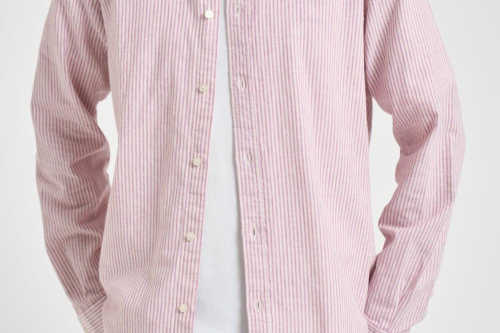 Camicia uomo Konrad a righe rosa 1001330 CROCUSPINK LES DEUX 