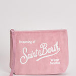 Pochette donna Aline Corduroy in velluto rosa ALINE COURD21 MC2 SAINT BARTH 