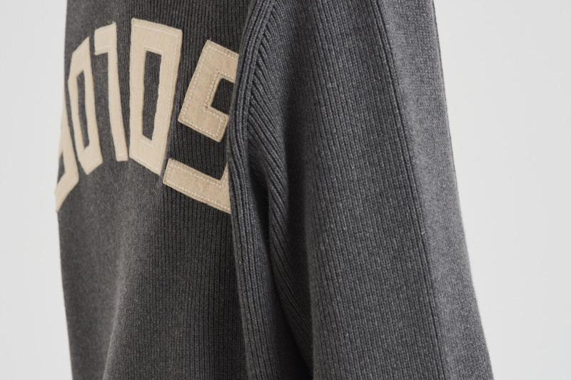 Cardigan in maglia con logo donna GWP00950 P00066260304 GOLDEN GOOSE 