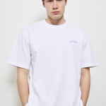 T-shirt uomo girocollo bianca LDM101209 201479WHITE LES DEUX 