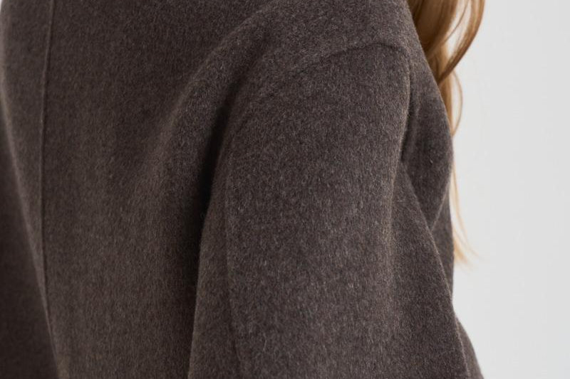 Giubbotto donna in lana grigio D431747 LEAK886MORO P.a.r.o.s.h. 