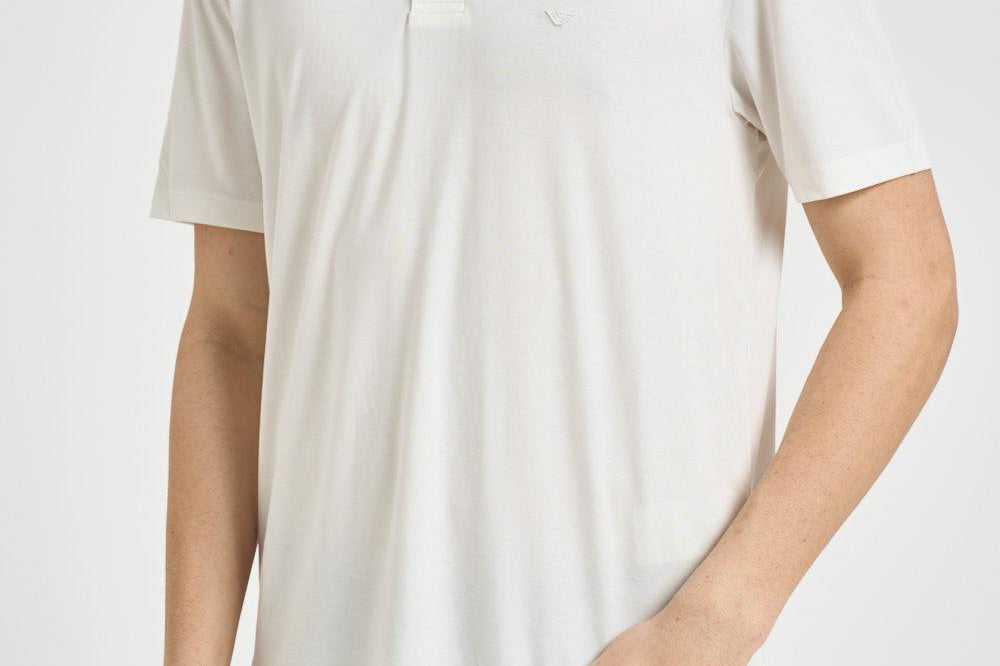 Polo uomo piquet bianca EM004526 AF13721U0003 EMPORIO ARMANI 