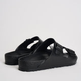 Sandalo uomo Arizona gomma nero 129421 BLACK BIRKENSTOCK 