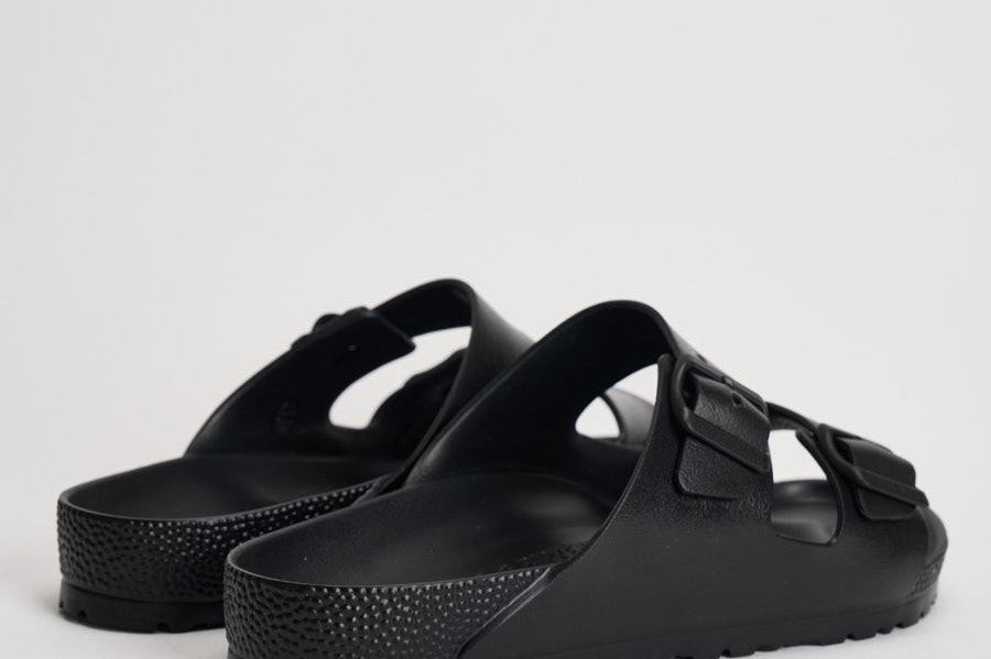 Sandalo uomo Arizona gomma nero 129421 BLACK BIRKENSTOCK 