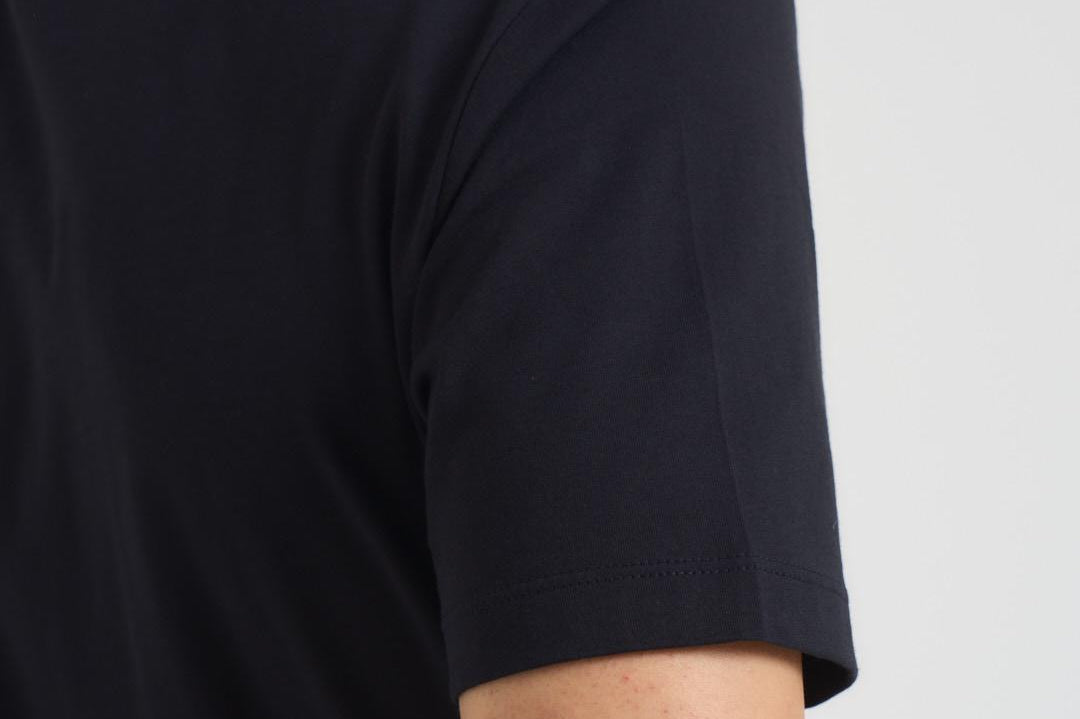 T-shirt in cotone nero<BR/> 8N1TN5 0974 EMPORIO ARMANI 